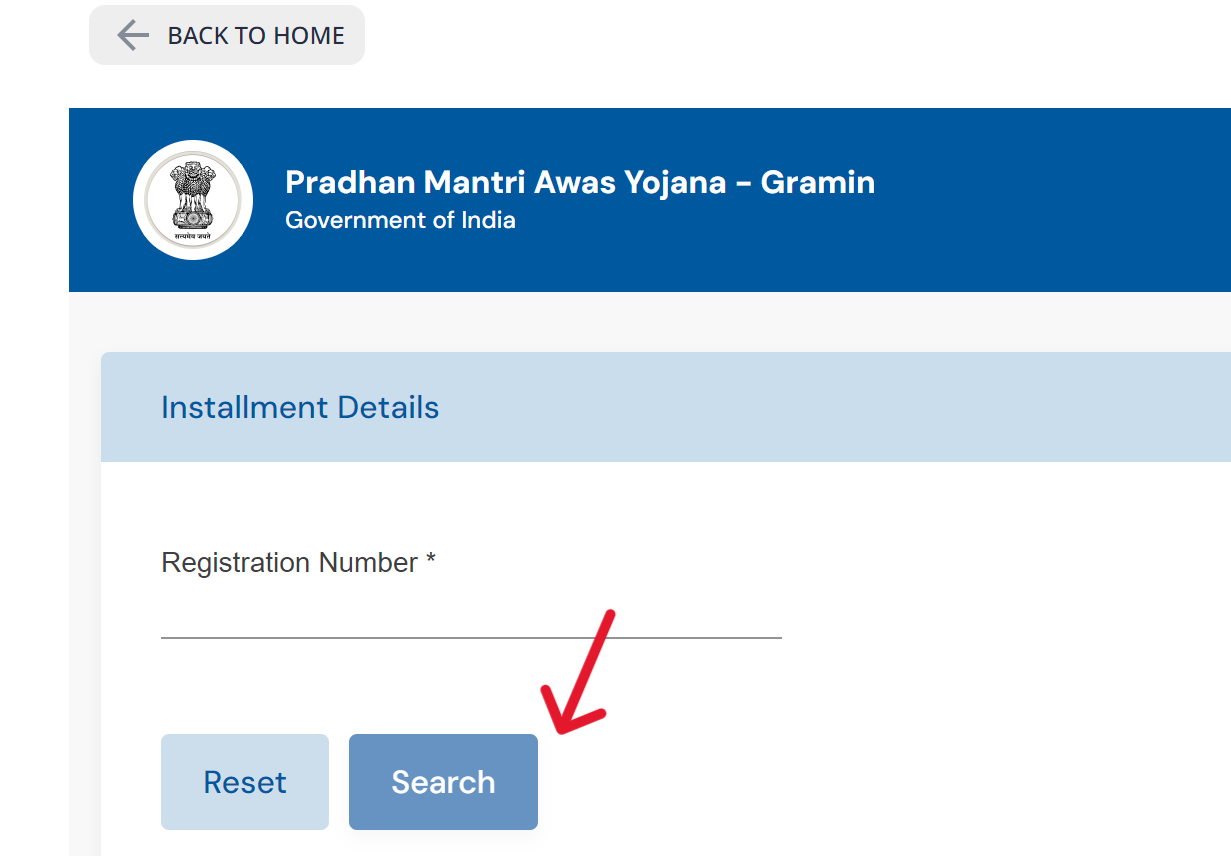 Enter Registration Number